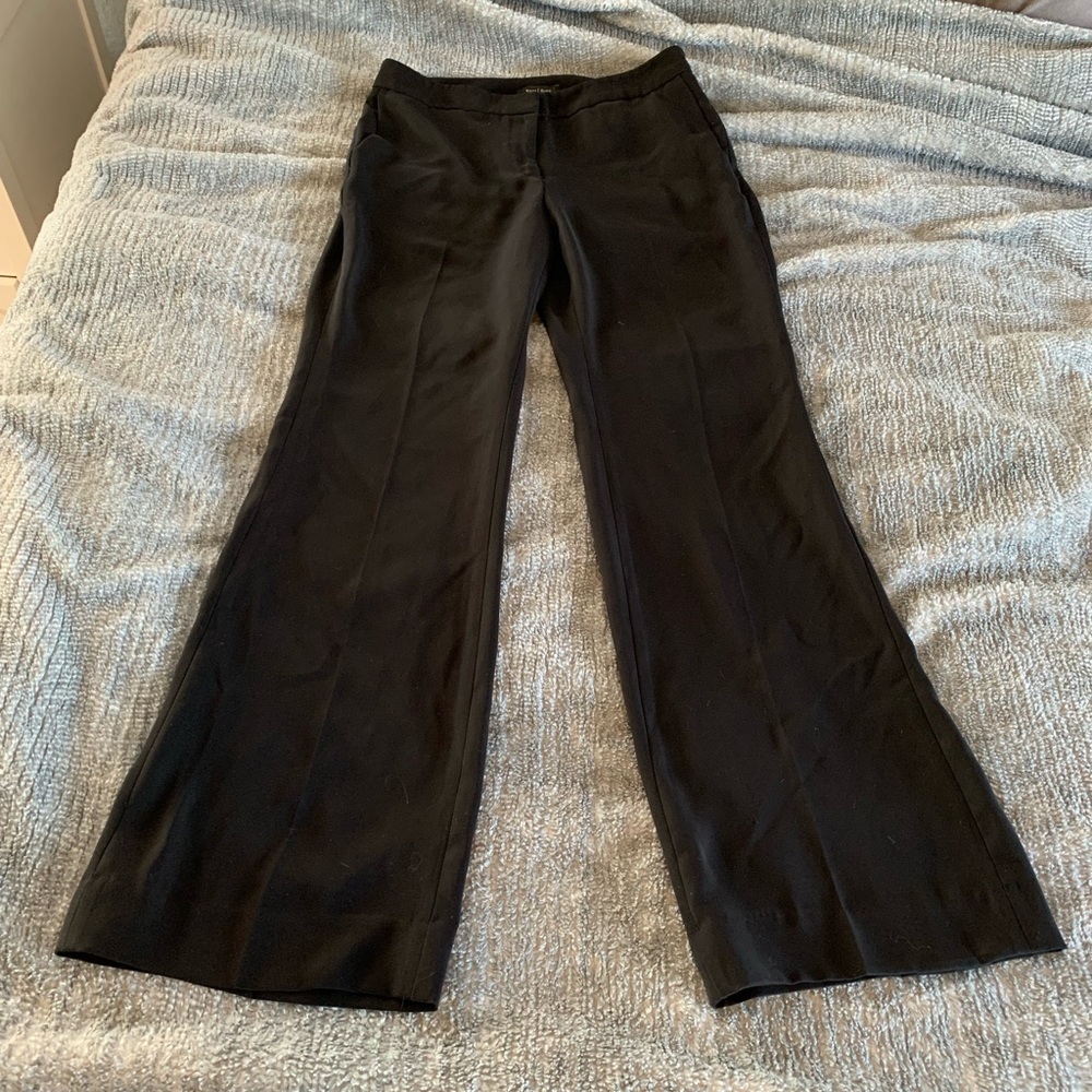 BHWM sz 8R flare leg black pants.
